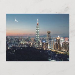 Cartão Postal Uma cidade sob o luar