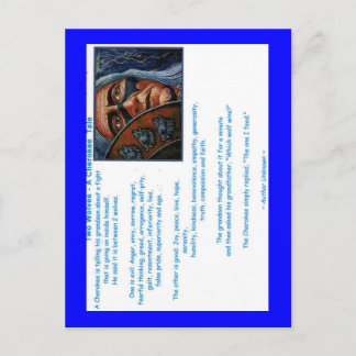 CARTÃO POSTAL UMA CONTAGEM DE 2 WOLVES