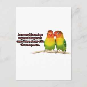 Cartão Postal Uma Cotação de Casamento bem-sucedida