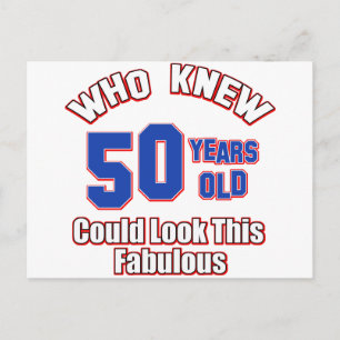 Cartão Postal Uma criança de 50 anos poderia parecer tão fabulos