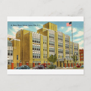 Cartão Postal Uma Escola Harry Moore em Jersey City, Nova Jersey