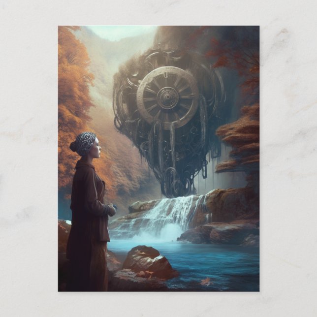 Cartão Postal Uma estranha visão na natureza Caipira-Vapor (Frente)