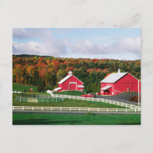 Cartão Postal Uma fazenda em Vermont perto de Peacham. LIBERADO