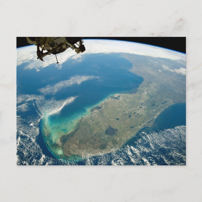 Cartão Postal Uma Flórida Oblíqua, Na Costa Sudeste (Frente)