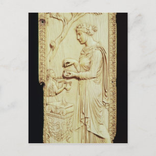 Cartão Postal Uma folha do simachi Diptych