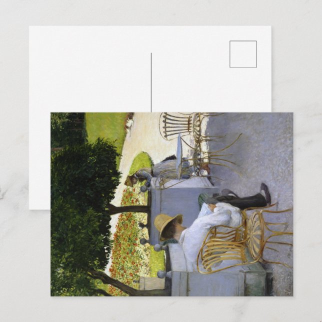 Cartão Postal Uma Fuga Literária: Leitores em uma Gruta Laranja (Frente/Verso)