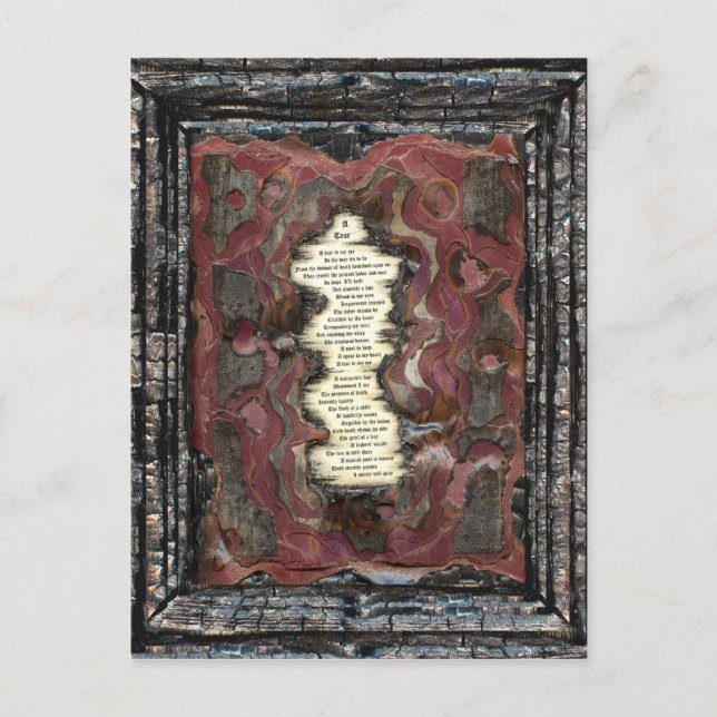 Cartão Postal Uma lágrima (Frente)