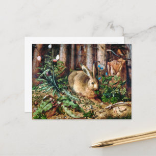 Cartão Postal Uma lebre na floresta