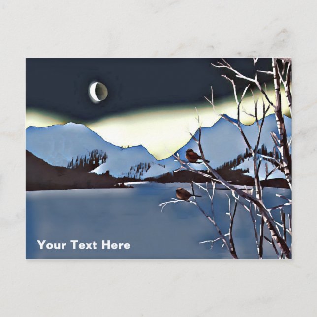 Cartão Postal Uma Longa Noite Fria (Frente)