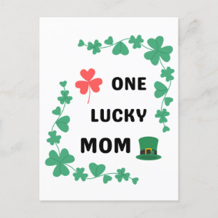 Cartão Postal Uma mãe sortuda irlandesa