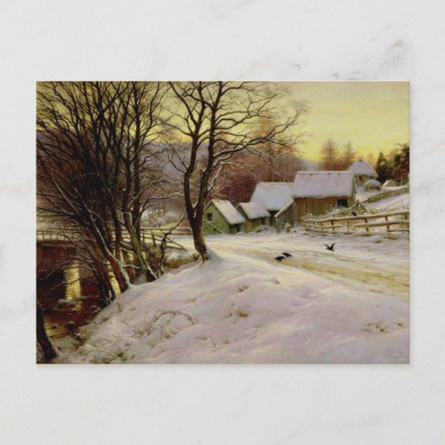 Cartão Postal Uma manhã de inverno (Frente)