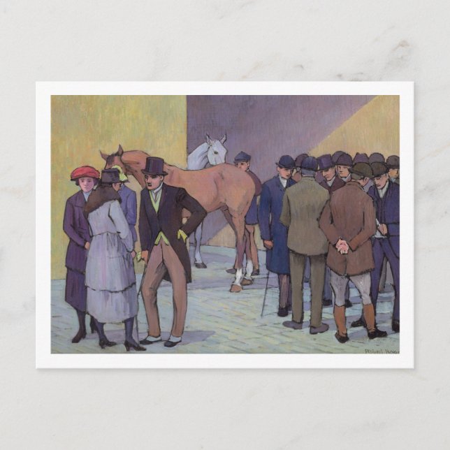 Cartão Postal Uma Manhã em Tattersall's (óleo sobre tela) (Frente)