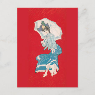 Cartão Postal Uma margarida chuvosa (1905) Cinza Litho. Co