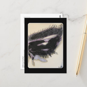 Cartão Postal 'Uma Memória no Escuro' Pintura em um 