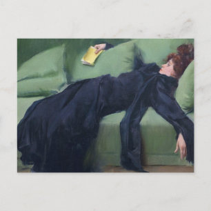 Cartão Postal Uma Menina Decadente - Ramon Casas