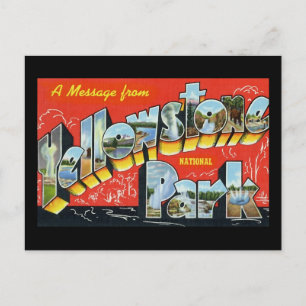 Cartão Postal Uma mensagem do Parque Nacional Yellowstone