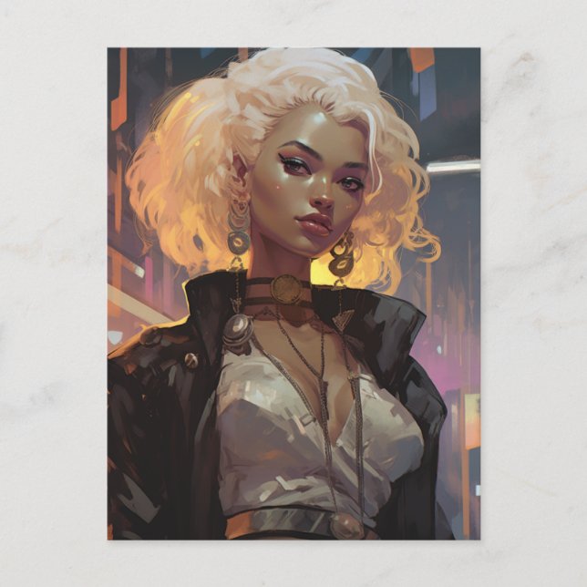 Cartão Postal Uma Mulher Bonita (Frente)