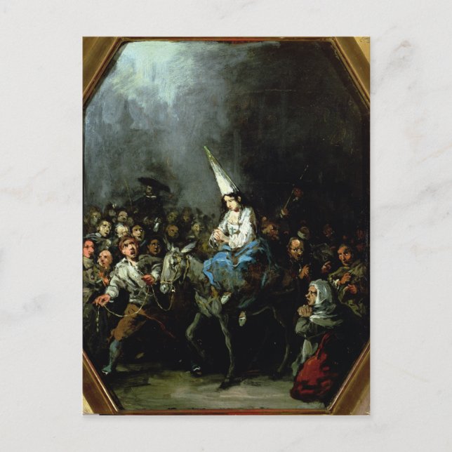 Cartão Postal Uma Mulher Maldita pela Inquisição (Frente)