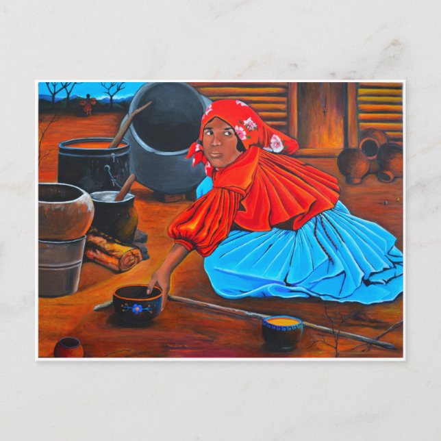 Cartão Postal "Uma Mulher Tarahumara" (Frente)
