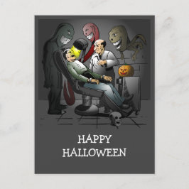 Cartão Postal Uma Noite de Halloween no dentista