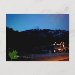 Cartão Postal Uma noite de inverno em Greenwood, BC