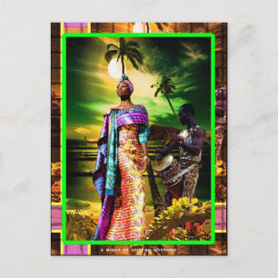 Cartão Postal Uma Noite de Ritmo Africano