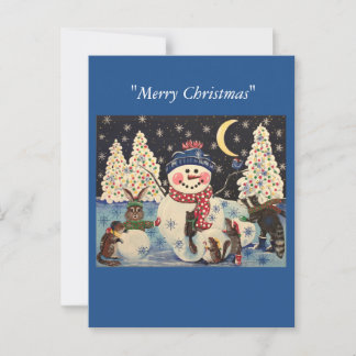 Cartão Postal "Uma Noite Mágica na Neve"