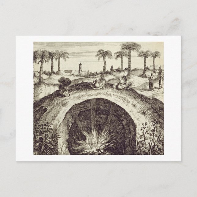 Cartão Postal Uma panela gigante de vapor subterrânea, de 'China (Frente)