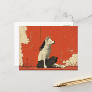 Cartão Postal Uma Parte Engraçada, Cachorro, Parte Humana