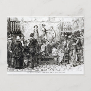 Cartão Postal Uma Peça em um Pátio de Londres