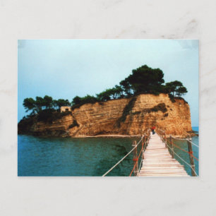 Cartão Postal Uma pequena ilha fofa da Grécia da Ilha Zakynthos