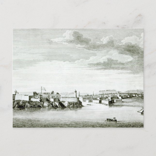Cartão Postal Uma Perspectiva do Castelo Moro e da Cidade de (Frente)