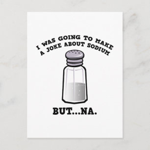 Cartão Postal Uma Piada Sobre Sódio