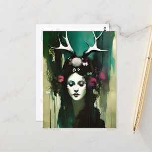 Cartão Postal Uma pintura de mulher pagã