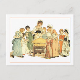 Cartão Postal Uma Pizza De Maçã: Corte-A