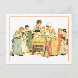 Cartão Postal Uma Pizza De Maçã: Corte-A