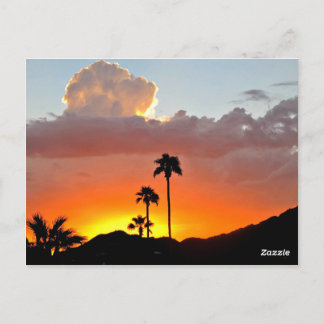 Cartão Postal Uma placa de Posto Sunset de Arizona