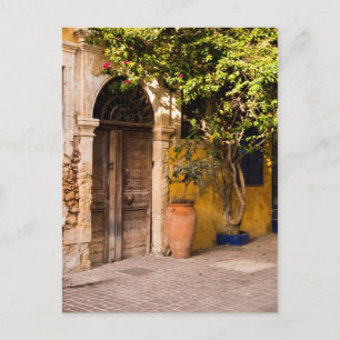 Cartão Postal Uma Porta Europeia Antiga