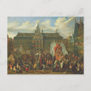 Cartão Postal Uma Procissão em Antuérpia, 1697