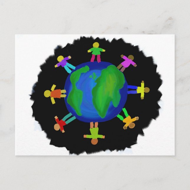 Cartão Postal Uma Raça - Anti-Racismo (Frente)