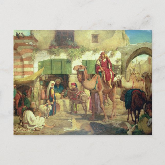 Cartão Postal Uma rua em Jerusalém, 1867 (Frente)