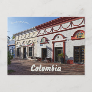 Cartão Postal Uma rua em Papais noeis Marta Colombia