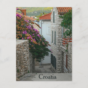 Cartão Postal Uma Rua em Rab Croácia