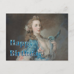 Cartão Postal Uma selfie com meu papagaio Feliz Aniversário