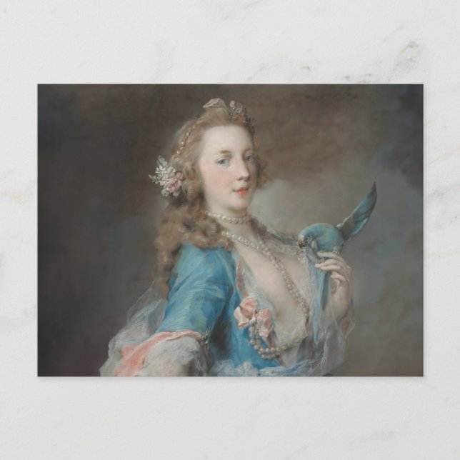 Cartão Postal Uma Selfie com o meu papagaio (Frente)