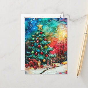 Cartão Postal Uma Tinta de Natal