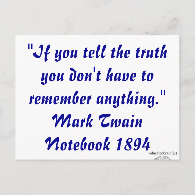 Cartão Postal Uma Verdade (Frente)