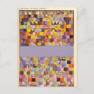 Cartão Postal Uma vez Emergente da Cinza da Noite por Paul Klee