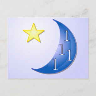 Cartão Postal Uma vez na Lua Azul