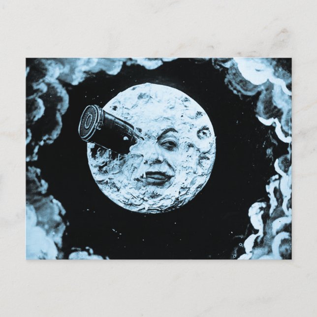 Cartão Postal Uma viagem à lua (Frente)